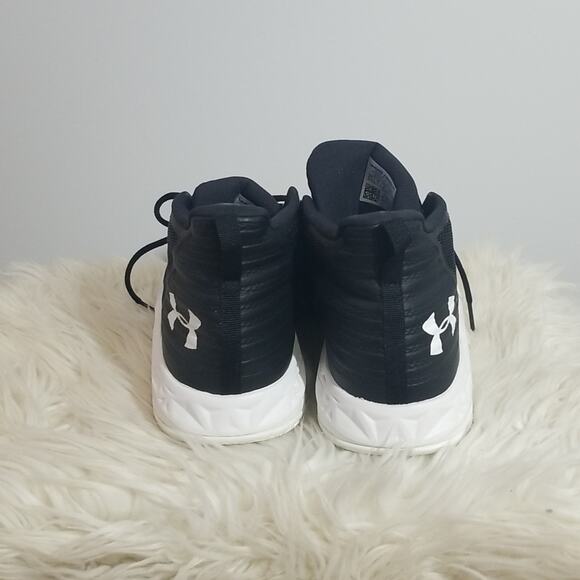 Under Armour Womens Jet Mid Black Basketball Sneakers - Picture 4 of 7